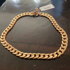 J. Crew Gold Cuban Link Necklace